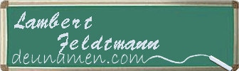 Lambert Feldtmann Visitenkarte